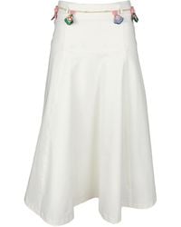 Lalipop Design - A-Line Midi Cotton Skirt - Lyst