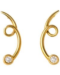 Lily Flo Jewellery - Everything Kept Unfolding Diamond Earrings - Lyst