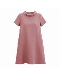 LeMuse - Story — Soft Linen Short-Sleeve Dress - Lyst