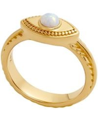 Karma and Luck - Guardian Glow Opal Evil Eye Ring - Lyst