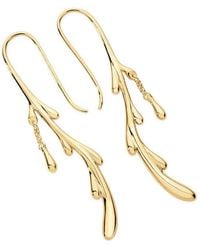 Lucy Quartermaine - Drop Shepherds Crook Earrings - Lyst