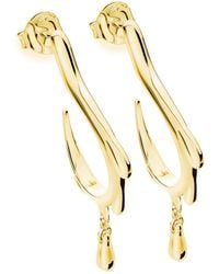 Lucy Quartermaine - Dripping Hoop Earrings - Lyst
