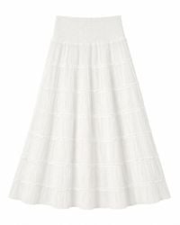 Yumi' - Double Cotton Tiered Boho Maxi Skirt - Lyst