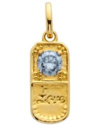 Belinda Jewelz - Aquamarine Love Pill Charm - Lyst