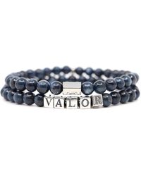 Shar Oke - Kyanite & Valor Word Beaded Bracelet Set - Lyst