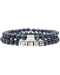Shar Oke - Kyanite & Valor Word Beaded Bracelet Set - Lyst