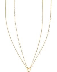 Esterah - Double Layered Circle Necklace - Lyst