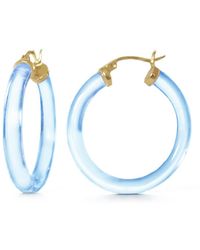 Gold & Honey - Thin Kate Hoops - Lyst