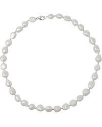 Kiri & Belle - Bianca Chunky Pearl Sterling Necklace - Lyst