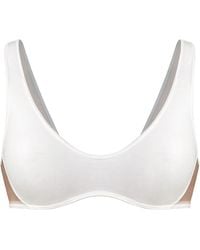 MONIQUE MORIN LINGERIE - Core Scoop Neck Bralette Crystal - Lyst
