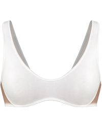 MONIQUE MORIN LINGERIE - Core Scoop Neck Bralette Crystal - Lyst