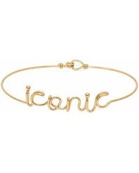 Rare Matters Jewelry - Iconic Script Hand Wired Brass Bracelet - Lyst