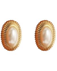 Lamide Sadipe - Solene Pearl Stud Earrings - Lyst