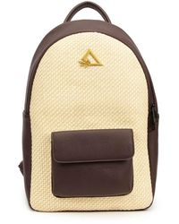 Hay Life - Neutrals Straw Backpack - Lyst
