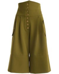 Julia Allert - High-Waisted Cargo Culotte Shorts – - Lyst