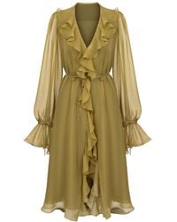 Elsava - Cascading Ruffle Dress - Lyst