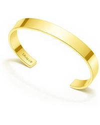 Unaloe - Medium Band Open Cuff Bracelet For – Plated Luxury Jewelry - Lyst