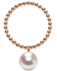 Ora Pearls - Gold Orb Ring White Pearl - Lyst