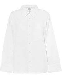 Nudea - Seersucker Boxy Shirt - Lyst