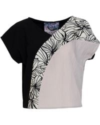 ARTISTA - Blend V-Neck Top - Lyst
