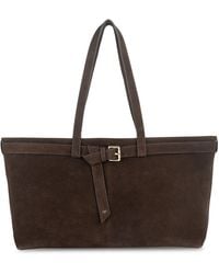 Apatchy London - The Esme Chocolate Suede Bag - Lyst