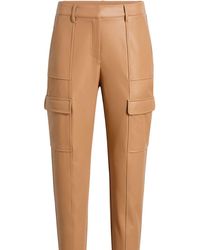 Commando - Neutrals Faux Leather Cropped Cargo Trouser, Camel Slg102 - Lyst