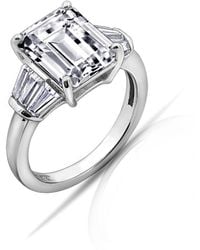 Diamonbliss - Emerald Cut Cocktail Engagement Ring - Lyst