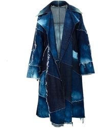 Paloma Lira - Rockstar Upcycled Denim Patchwork Coat - Lyst