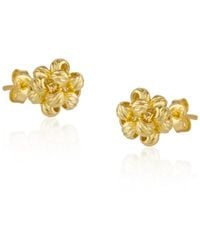 Spero London - Sterling Dorissa Beaded Stud Earring - Lyst