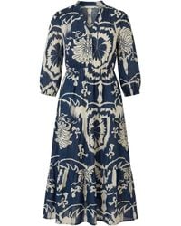 James Lakeland - Ornamental Print Tiered Midi Dress - Lyst
