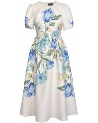 Girl In Mind - Janet Floral Midi Dress - Lyst