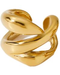 Elk & Bloom - 14K Molten Huggie Hoop Ear Cuff - Lyst