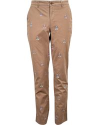 lords of harlech - Neutrals / Charles Rockskull Embroidery Pants - Lyst