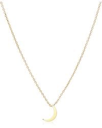 C.J.M - Solid Moon Necklace - Lyst