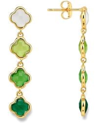 Kylie Harper - Ombre Clover Drop Earrings - Lyst
