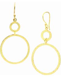 Protsaah Zurich - Shimmering Disks Dual Circle Statement Earrings - Lyst