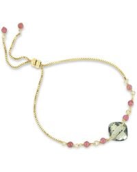 MOUNIR LONDON - Cushion Cut Amethyst Slider Bracelet - Lyst