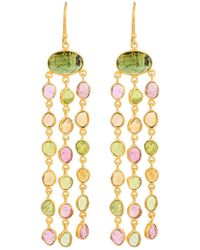 Opium Jewels - Tourmaline Waterfall Drops - Lyst