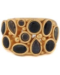 Ebru Jewelry - Teardrop Onyx Stone & Adjustable Statement Ring - Lyst
