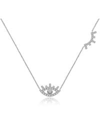 Genevieve Collection - 18K Evil Eye & Eyelash Diamond Necklace - Lyst