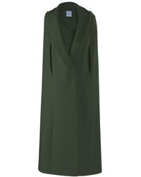 Vestiaire d'un Oiseau Libre - Kaki Cashmere Blend Cape - Lyst