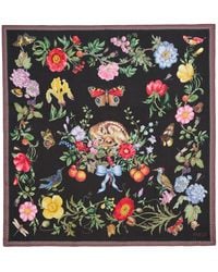 Fable England - Alice's Garden Narrative Square Scarf - Lyst