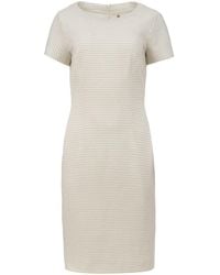 Conquista - Neutrals Short Sleeve Fitted Dress - Lyst