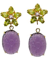 Bounkit - Savannah Earrings Push Back - Lyst