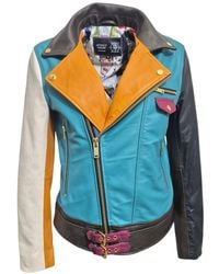 Zasta Studio - Artifact Theory Biker Leather Jacket B - Lyst