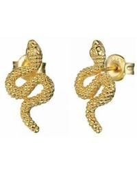 Jagged Halo Jewelry - Serpent Stud Earrings - Lyst