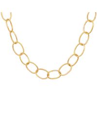 Lily Flo Jewellery 14k Cherish Oval Chain Gold Necklace - Metallic