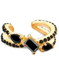 SALLY SKOUFIS - Baguette Ear Cuff With Made Cz Diamond Stimulant - Lyst