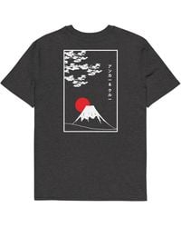 Anchor and Crew - Heather Mount Fuji Landmark Organic Cotton T-Shirt - Lyst