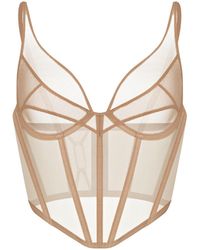 Zhilyova - Neutrals Asteria Corset - Lyst
